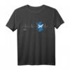Alba Herzschlag T-Shirt mit Schottland Flagge – Liebe für Städte, Natur und Kultur, perfektes Geschenk für Schottland-Fans