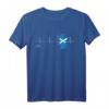 Alba Herzschlag T-Shirt mit Schottland Flagge – Liebe für Städte, Natur und Kultur, perfektes Geschenk für Schottland-Fans