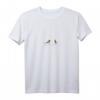 Damen Vogelmotiv Be Happy Kohlmeise Rotkehlchen Gartenvögel T-Shirt mit V-Ausschnitt – Perfektes Geschenk für Vogelliebhaber, Vogelbeobachter & Naturschützer