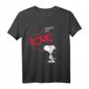 HapKoala Snoopy Comic Love T-Shirt – Lizenziertes Fan-Design für Geburtstage, Weihnachten & Freunde