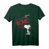 HapKoala Snoopy Comic Love T-Shirt – Lizenziertes Fan-Design für Geburtstage, Weihnachten & Freunde
