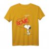 HapKoala Snoopy Comic Love T-Shirt – Lizenziertes Fan-Design für Geburtstage, Weihnachten & Freunde