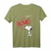 HapKoala Snoopy Comic Love T-Shirt – Lizenziertes Fan-Design für Geburtstage, Weihnachten & Freunde