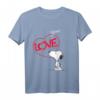 HapKoala Snoopy Comic Love T-Shirt – Lizenziertes Fan-Design für Geburtstage, Weihnachten & Freunde