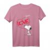 HapKoala Snoopy Comic Love T-Shirt – Lizenziertes Fan-Design für Geburtstage, Weihnachten & Freunde