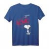 HapKoala Snoopy Comic Love T-Shirt – Lizenziertes Fan-Design für Geburtstage, Weihnachten & Freunde