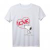 HapKoala Snoopy Comic Love T-Shirt – Lizenziertes Fan-Design für Geburtstage, Weihnachten & Freunde