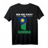 Namibia Flagge Mein Herz schlägt für Namibia T-Shirt – Perfektes Geschenk für Namibia-Liebhaber und Urlauber