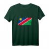 Vintage Pinselstil Namibia Flagge T-Shirt - Klassisch geschnitten, doppelt genähter Saum, perfekt für Namibia-Fans und Vintage-Designliebhaber
