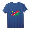 Vintage Pinselstil Namibia Flagge T-Shirt - Klassisch geschnitten, doppelt genähter Saum, perfekt für Namibia-Fans und Vintage-Designliebhaber