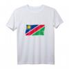 Vintage Pinselstil Namibia Flagge T-Shirt - Klassisch geschnitten, doppelt genähter Saum, perfekt für Namibia-Fans und Vintage-Designliebhaber