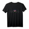Herzschlag Namibia T-Shirt mit namibianischer Flagge – Stolzes Geschenk für Namibia-Liebhaber und Heimatverbundene