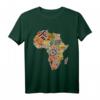 Africa Map with Traditional African Patterns T-Shirt – Stolz auf afrikanisches Erbe, Black History Month & kulturelle Feier