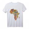 Africa Map with Traditional African Patterns T-Shirt – Stolz auf afrikanisches Erbe, Black History Month & kulturelle Feier
