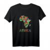 Afrika Flaggen T-Shirt - Perfektes Souvenir und Reiseoutfit für Afrika-Urlaub, Safari & Strand in Sansibar