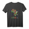 Afrika Flaggen T-Shirt - Perfektes Souvenir und Reiseoutfit für Afrika-Urlaub, Safari & Strand in Sansibar