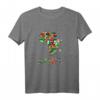 Afrika Flaggen T-Shirt - Perfektes Souvenir und Reiseoutfit für Afrika-Urlaub, Safari & Strand in Sansibar
