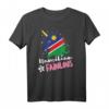 Namibisches Einhorn Namibia Flagge T-Shirt - Klassisch geschnitten, doppelt genähter Saum für Namibia-Fans und Reiseliebhaber