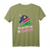 Namibisches Einhorn Namibia Flagge T-Shirt - Klassisch geschnitten, doppelt genähter Saum für Namibia-Fans und Reiseliebhaber