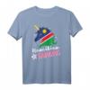 Namibisches Einhorn Namibia Flagge T-Shirt - Klassisch geschnitten, doppelt genähter Saum für Namibia-Fans und Reiseliebhaber