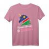 Namibisches Einhorn Namibia Flagge T-Shirt - Klassisch geschnitten, doppelt genähter Saum für Namibia-Fans und Reiseliebhaber