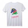 Namibisches Einhorn Namibia Flagge T-Shirt - Klassisch geschnitten, doppelt genähter Saum für Namibia-Fans und Reiseliebhaber