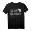 Namibia T-Shirt mit Flagge, Emblem und Afrika-Karte – Perfektes Souvenir und Geschenk für Namibia-Reisende und Afrika-Fans