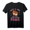 Niedliches Fuchs Mädchen T-Shirt – Ideales Geschenk für Tier- und Naturliebhaber zu Weihnachten & Geburtstag