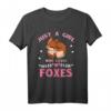 Niedliches Fuchs Mädchen T-Shirt – Ideales Geschenk für Tier- und Naturliebhaber zu Weihnachten & Geburtstag