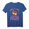 Niedliches Fuchs Mädchen T-Shirt – Ideales Geschenk für Tier- und Naturliebhaber zu Weihnachten & Geburtstag