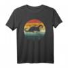 Sea Otter Animal Sunset Retro Vintage T-Shirt - Cute, Trendy & Funny Wildlife Apparel for Nature & Animal Lovers