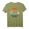 Sea Otter Animal Sunset Retro Vintage T-Shirt - Cute, Trendy & Funny Wildlife Apparel for Nature & Animal Lovers
