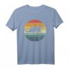 Sea Otter Animal Sunset Retro Vintage T-Shirt - Cute, Trendy & Funny Wildlife Apparel for Nature & Animal Lovers
