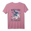 Just A Girl Who Loves Wolves - Mädchen & Kinder T-Shirt mit Wolf-Motiv für Wolf-Liebhaber