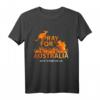Pray for Australia T-Shirt mit Koalabären, Regen und Naturschutz – Unterstütze die Natur und Tiere bei den Waldbränden