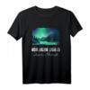 Nordlichter Aurora Borealis T-Shirt – Für Astronomie- und Naturliebhaber, Camping & Wandern in Nordregionen
