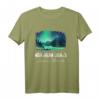 Nordlichter Aurora Borealis T-Shirt – Für Astronomie- und Naturliebhaber, Camping & Wandern in Nordregionen