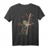 Gartenvögel Steinkauz Uhu Eule Waldvogel Sperling Hagebutte T-Shirt – Bunte Vogelillustration für Vogelliebhaber & Naturschutzfans