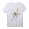 Gartenvögel Steinkauz Uhu Eule Waldvogel Sperling Hagebutte T-Shirt – Bunte Vogelillustration für Vogelliebhaber & Naturschutzfans