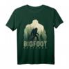 Sasquatch Yeti Figur Natur Doppelbelichtung Bigfoot T-Shirt – Perfekt für Natur- und Mythologie-Fans