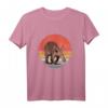 Retro Vintage Aardvark Animal T-Shirt - Colorful 80s Sunset Design for Animal Lovers, Men, Women & Kids