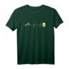 Berg Herzschlag Bierkrug T-Shirt für Wanderer, Bergsteiger & Bierliebhaber – Lustiges Design für Natur- und Alpenfans