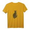Goldkatze für Seelenfrieden T-Shirt – Spirituelles Katzenmotiv für Tierliebhaber und Menschen mit Herz aus Gold
