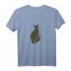 Goldkatze für Seelenfrieden T-Shirt – Spirituelles Katzenmotiv für Tierliebhaber und Menschen mit Herz aus Gold