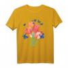 Flieder Schmetterling Liebe Design Blumen Tulpen T-Shirt für Frühling & Sommer – Perfekt für Naturliebhaber & Tierfreunde