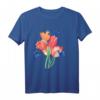 Flieder Schmetterling Liebe Design Blumen Tulpen T-Shirt für Frühling & Sommer – Perfekt für Naturliebhaber & Tierfreunde