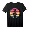 Design retrò Palm Tree Nature Lover T-Shirt - Regalo ecologico per ambientalisti, insegnanti e amanti della natura