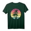 Design retrò Palm Tree Nature Lover T-Shirt - Regalo ecologico per ambientalisti, insegnanti e amanti della natura