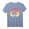 Design retrò Palm Tree Nature Lover T-Shirt - Regalo ecologico per ambientalisti, insegnanti e amanti della natura
