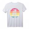 Design retrò Palm Tree Nature Lover T-Shirt - Regalo ecologico per ambientalisti, insegnanti e amanti della natura